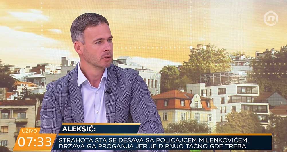 Алексић: Држава се ломи преко Миленковића, да ли ће владати нарко картел или институције