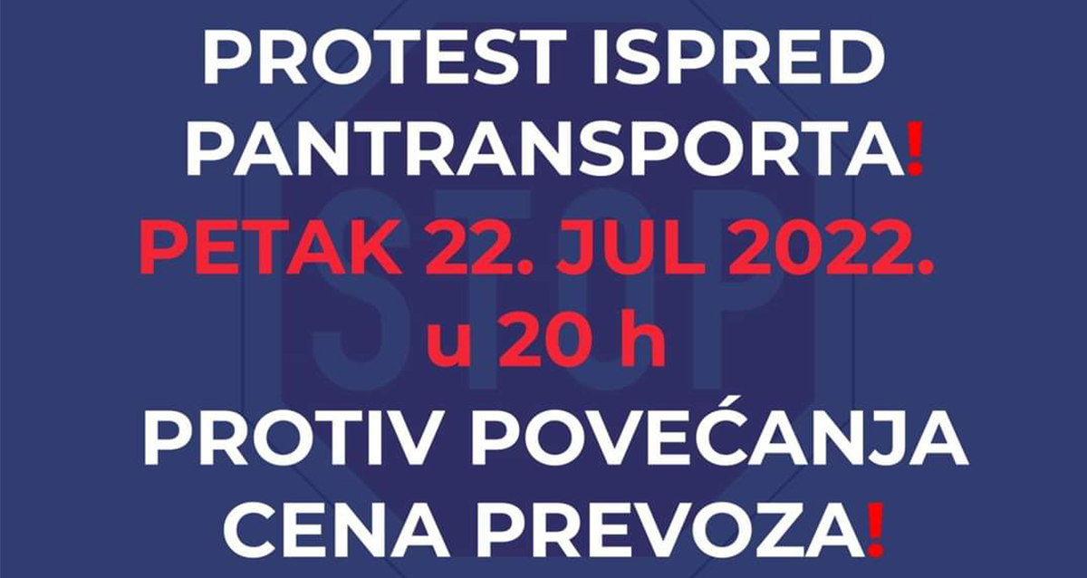 Народна странка Панчево: Протест испред Пантранспорта - петак у 20 сати