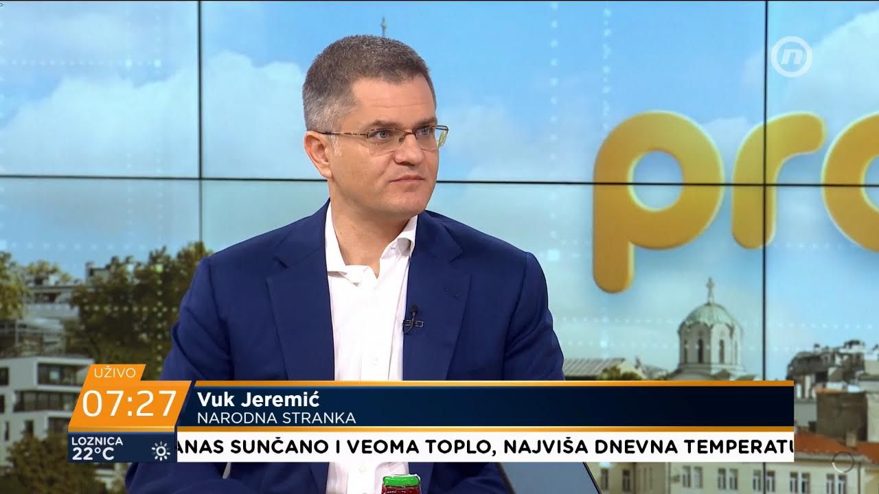 Јеремић: У Народној странци постоје политичке разлике о Косову и Метохији и европским интеграцијама